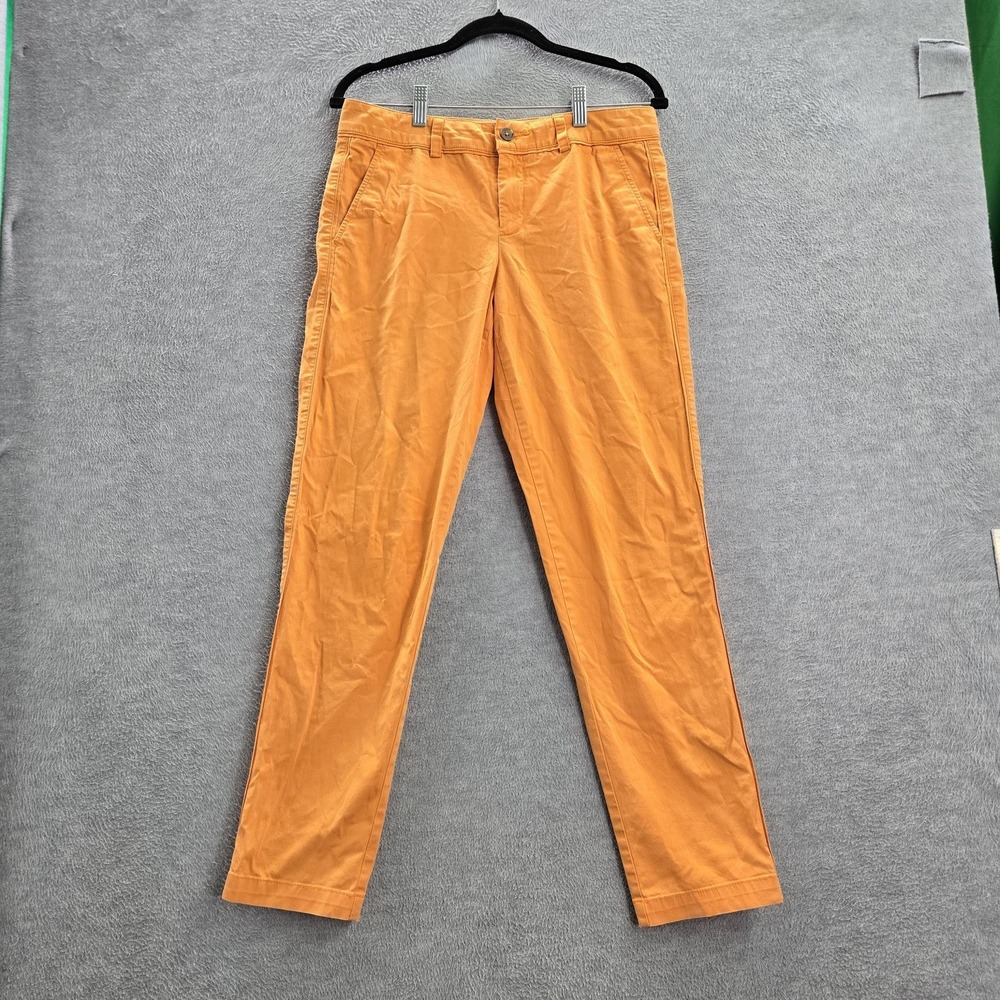 Vince Women Pants 6 Orange Chino Button 29" Inseam READ
